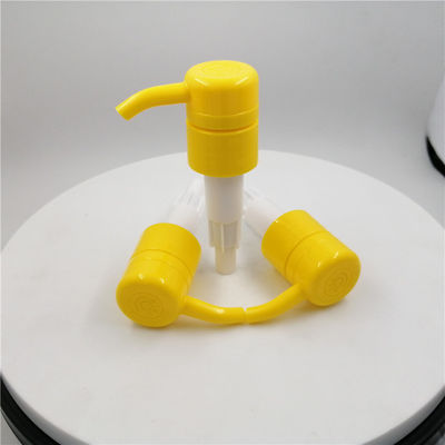L'erogatore di plastica del sapone del piatto della prova 28mm della ruggine pompa il colore giallo