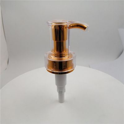 pompa dell'erogatore dello sciampo 1.5ml/T di 33mm, pompa dell'erogatore del sapone dell'oro per il balsamo di capelli