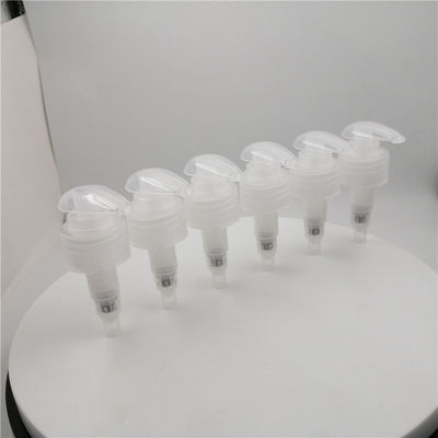 Pompa di plastica trasparente dell'erogatore del sapone liquido, pompa della lozione 28 410 per il condizionatore di capelli
