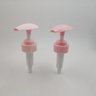 Pompa rosa della bottiglia della lozione di approvazione dello SGS, pompa dell'erogatore del prodotto disinfettante per la famiglia