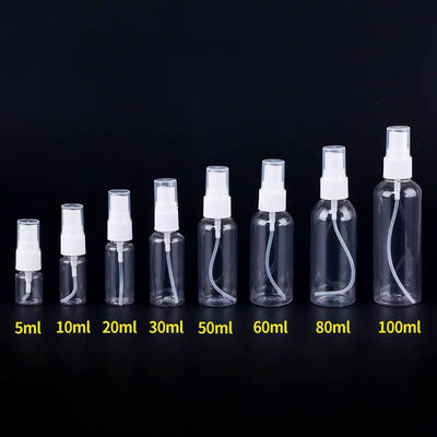 Chiara bottiglia di plastica riutilizzabile della pompa dello spruzzo, bottiglia dello spruzzo della pompa 50ml per l'acqua di Skincare