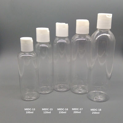30ml 60ml 100ml Flip Top Plastic Bottles, bottiglia di plastica dell'ANIMALE DOMESTICO per i prodotti di cura di pelle