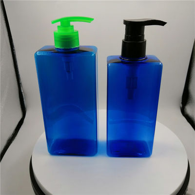 Bottiglie di plastica dell'erogatore dello SGS 28/410 blu con la pompa per il bagno