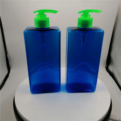 Bottiglie di plastica dell'erogatore dello SGS 28/410 blu con la pompa per il bagno