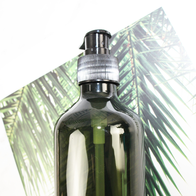 Bottiglia di plastica dello sciampo dell'ANIMALE DOMESTICO vuoto trasparente di Wholesale Brown Gray 300ml del produttore con il cappuccio della pompa