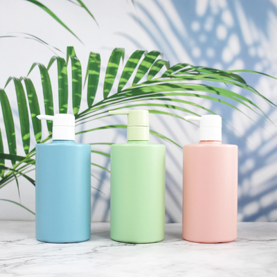 bottiglie di plastica vuote cosmetiche della bottiglia per il latte del corpo del lavaggio della mano della bottiglia dell'HDPE 500ml per sciampo ed il balsamo