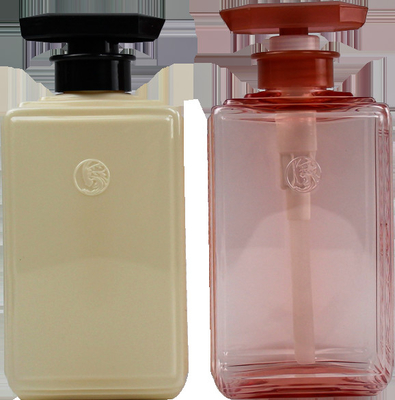 Stampa di chiara bottiglia quadrata vuota della pompa della lozione dell'ANIMALE DOMESTICO 500ml per le bottiglie del balsamo e dello sciampo